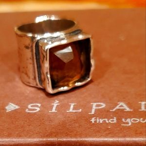 Silpada Sterling Silver Smoky Quartz Ring